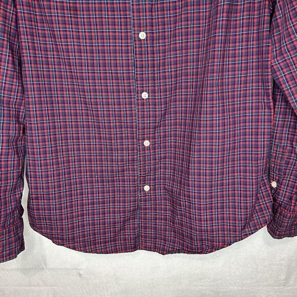 Ralph Lauren Boys Shirt XL 18-20 Red Plaid Cotton Long Sleeve Button Up Preppy - Picture 4 of 6